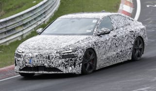 Audi S6 e-tron (camouflaged) - front cornering